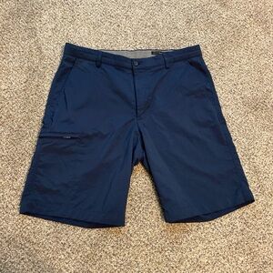 Greg Norman Collection Dark Blue Flat Front Shorts